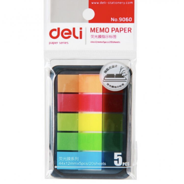 deli Индикаторные ярлыки 9060, 12x44 мм