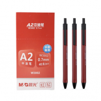 M&G ABPW3002 Масляная шариковая ручка 0.7 мм, красный, 40 шт/коробка (единица: коробка)