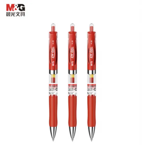 M&G K35 Нажимная гелевая ручка 0.5 мм, 12 шт/коробка (единица: коробка) красный